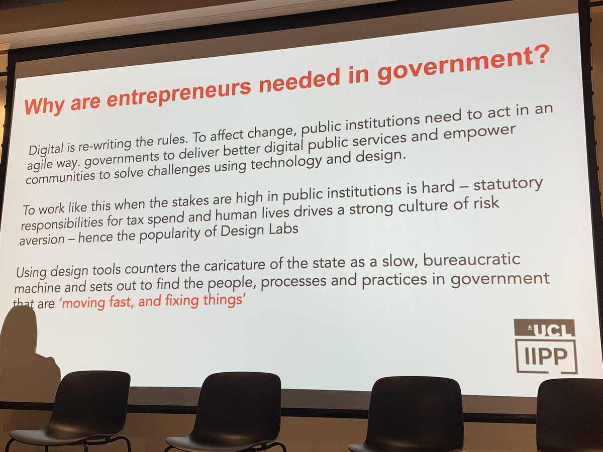 @RowanEConway presenting on how to be a entrepreneur in public sector.
‘Moving fast and fixing things’ <a href="/code4ca/">Code for Canada 🇨🇦</a> #C4CSummit <a href="/GC_Entrepreneur/">GC Entrepreneur (no longer active)</a>