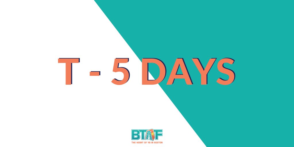 BTAFest's tweet photo. 5 DAYS LEFT! For what? The first round of #BTAF2020 Fundraising! 

Help us reach our goal so we can pay our new venue! The minimum is just $5, the price of a cup of good coffee, and that adds up! 📚💜

DonorBox: https://t.co/OxFAi6oerd
Paypal: bostonteenauthorfestival@gmail.com https://t.co/znK7gXJo5c
