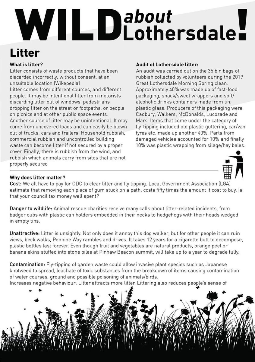 LothersdaleWG's tweet photo. We're gearing up for our local contribution to the #GBSpringClean Sat 28th March. @Lothersdale pupils will no doubt be working with @ProfJGrey to give some #TreeLC in the park and recycle plastic guards. Fantastic effort last year supported by @CravenCouncil https://t.co/c7pjnlJjKu