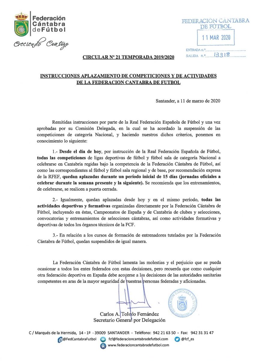 Real Federación Cántabra de Fútbol tweet media