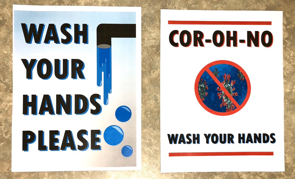 Digital Art and Design students are creating posters to hang in the bathrooms around THS!