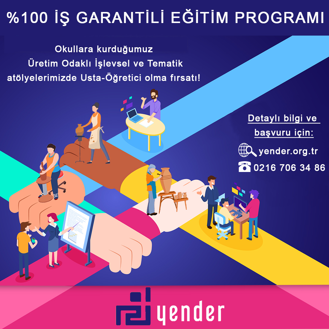 tryender's tweet photo. Hayat Boyu Öğrenme programı ile ortaklaşa gerçekleştirdiğimiz, iş garantili Usta-Öğreticilik yetiştirme eğitim programına başvurular devam etmektedir.
#topraklagelenmutluluk
#hayatboyuöğrenme
#yeninesileğitim
#yender https://t.co/H9obt3O1sA