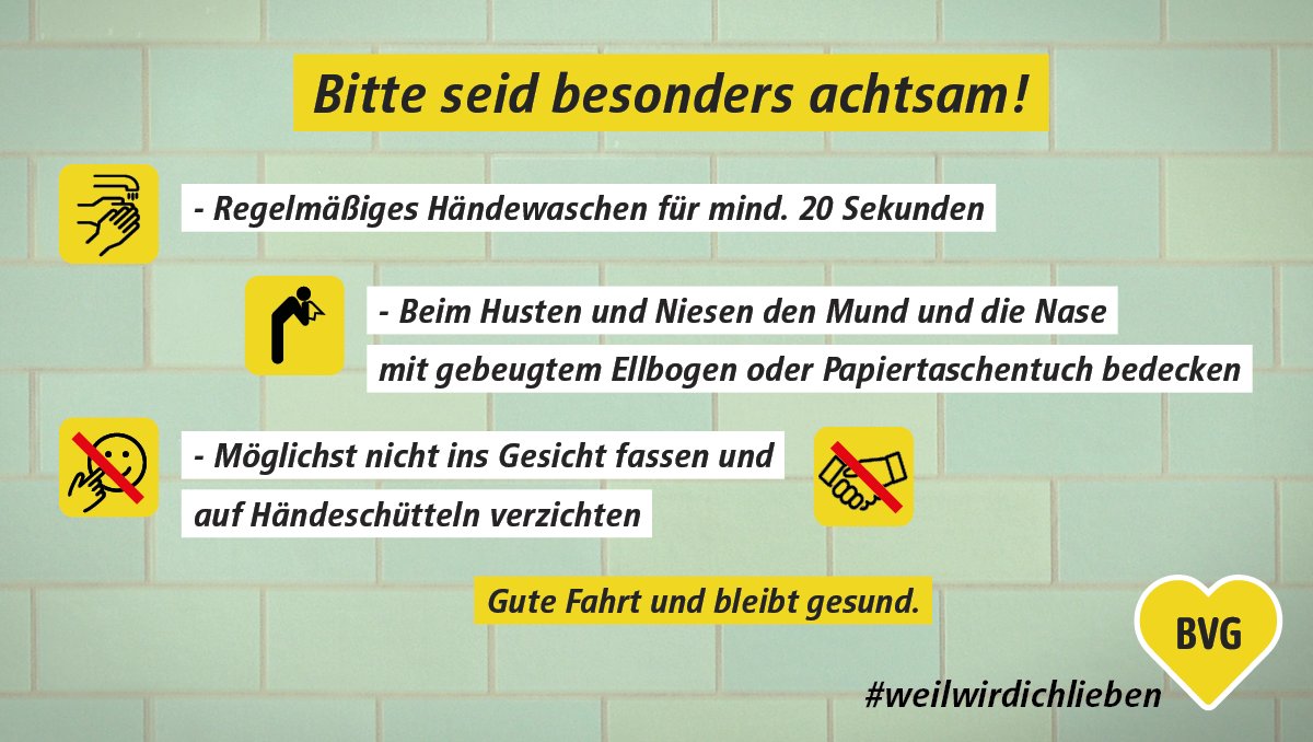 BVG_Kampagne's tweet photo. Weil's leider nicht "nur eine Grippe" ist. https://t.co/DjKb5bQ4dW