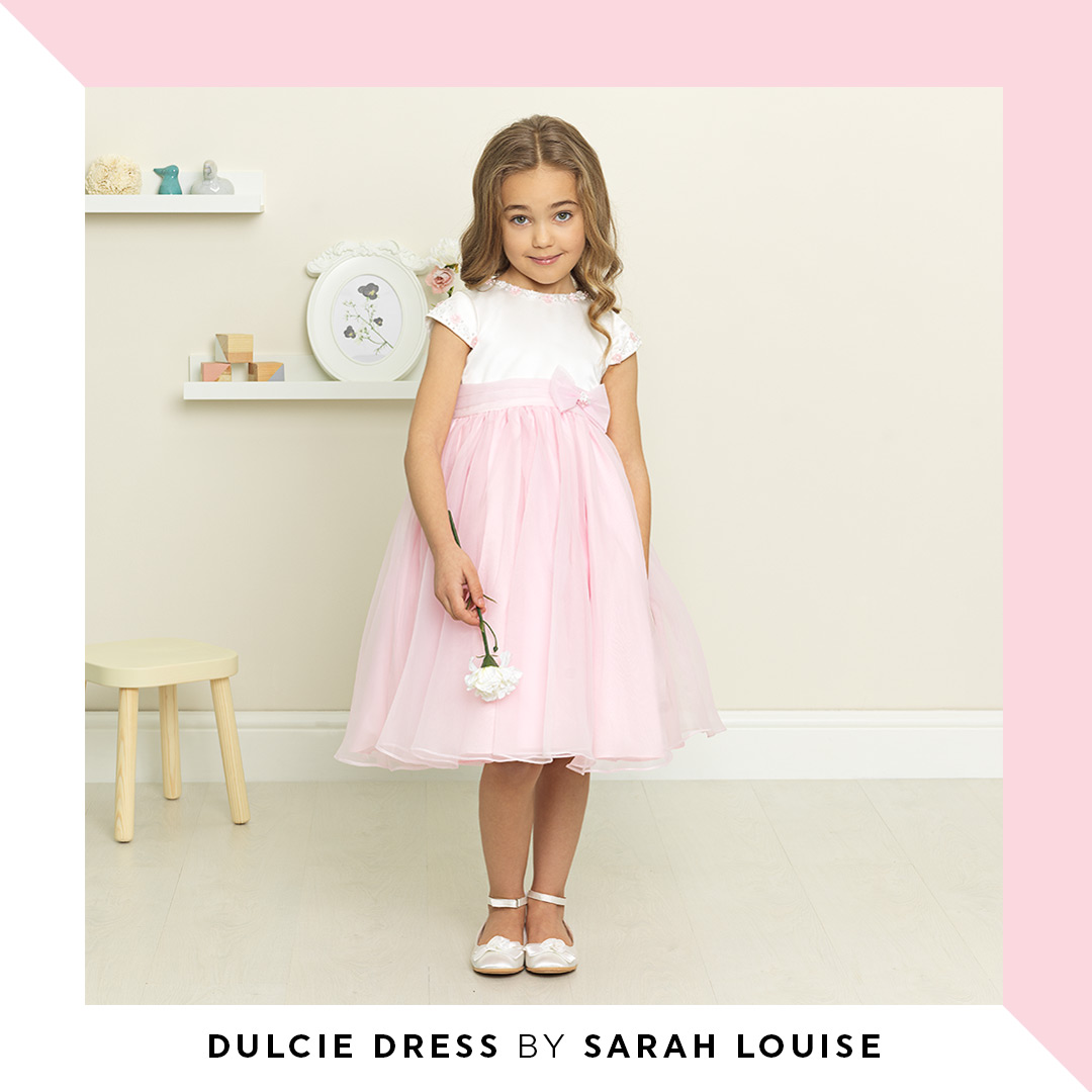 The luxury Sarah Louise Dulcie gown is bejewelled with fine embellishment across the neck and sleeves will have your young one sparkling all night long!

rococlothing.co.uk/sarah-louise-g…
​
#rococlothing #dress #girlsdress #wedding #weddinginspo #bridesmaid #christening #communion