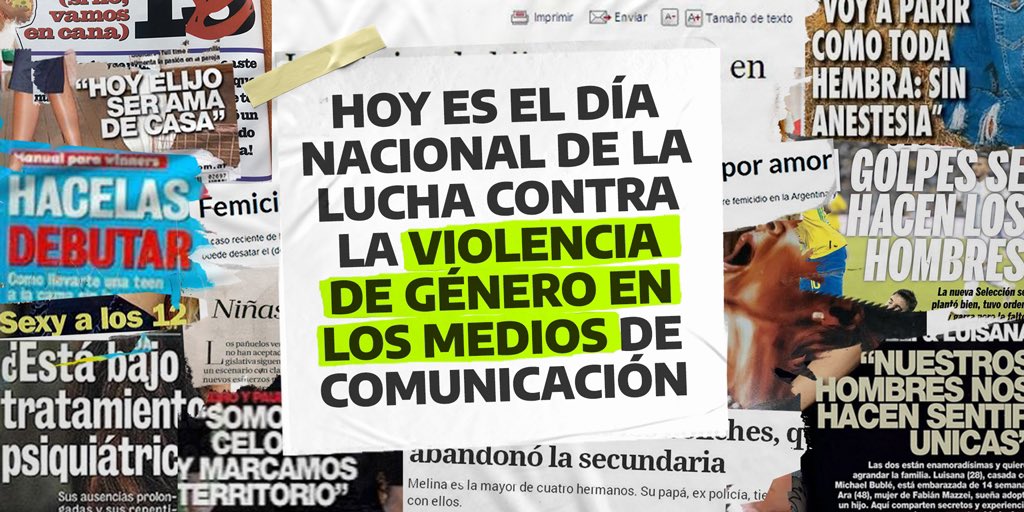 MinGenerosAR's tweet photo. Hoy es el Día Nacional de la Lucha contra la Violencia de Género en los Medios de Comunicación. Por eso, aprovechamos y retomamos el concepto de violencia mediática contra las mujeres y las diversidades para desarmarlo y pensar juntxs. 👇 https://t.co/TVmycaWtVi