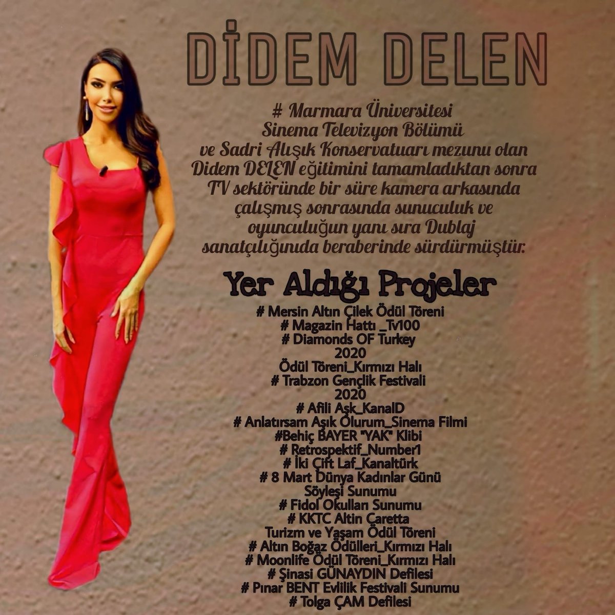 Melek85921965's tweet photo. DİDEM DELEN @neledmedid  #neledmedid #ddfc #tv100 #sunucu #tv #magazin #sinema #oyuncu #set #film #oyun #sanatci #sanat #istanbul #müzik #showtv #kanald #startv #atv https://t.co/hbFYpWukj9