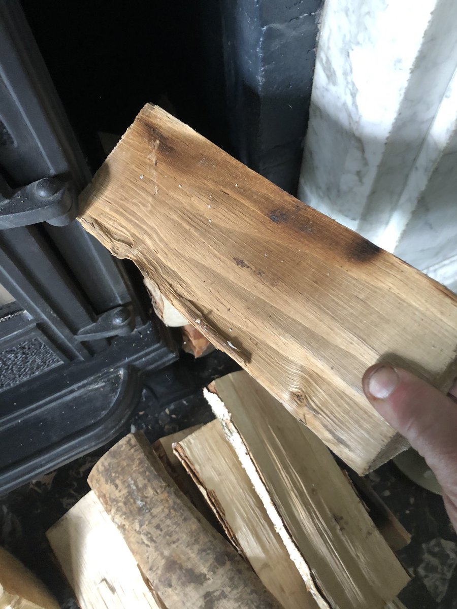 SafeSweep's tweet image. Customer was complaining of her stove smoking back into the room on Monday,the problem was they were stacking her logs next to her stove a couple of them had caught with the heat-a lucky escape as this could have caused a house fire #chimneysweep #bowdon #cheshire
