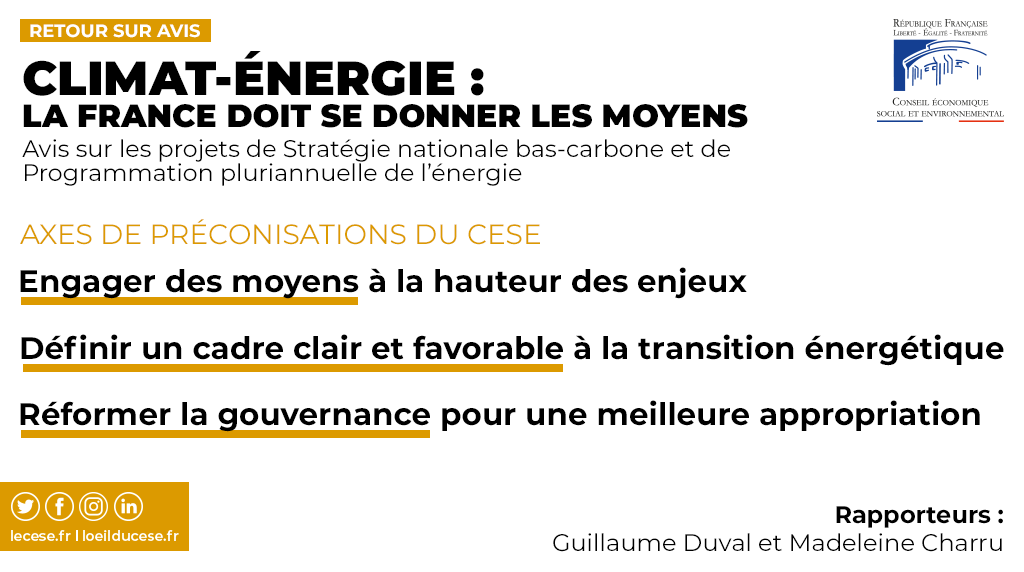 lecese's tweet image. #DirectCESE #SNBC #PPE #climat 
 
"Il faut attirer les pouvoirs publics sur les mesures d'accompagnement à mettre en oeuvre dans les secteurs des #transports et de l'#Energie" expliquent @gduval_altereco &amp;amp; M. Charru

👉bit.ly/39I02oX