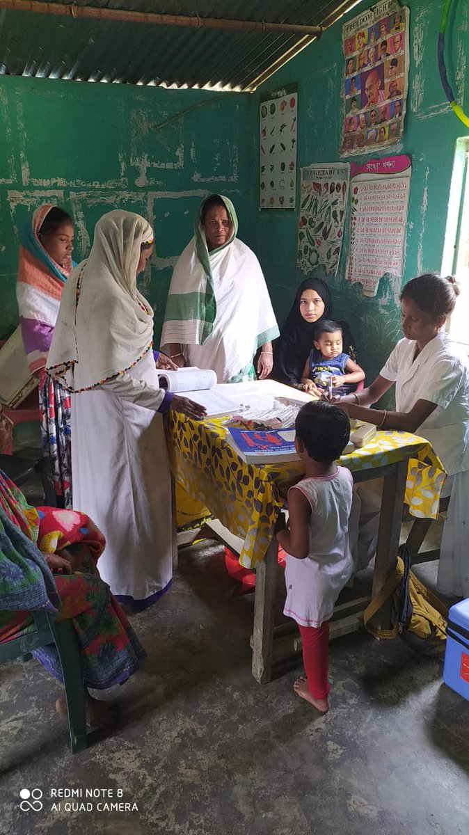 SPreraksNE's tweet photo. AAA participated in VHSNDs in Nagaon district, Assam. Counselling was given to pregnant women &amp; lactating mother's. Growth monitoring of mothers &amp; children was focused #PoshanPakhwada2020 @MinistryWCD @PoshanAssam @POSHAN_Official @SPreraks https://t.co/Zsosv5c07G