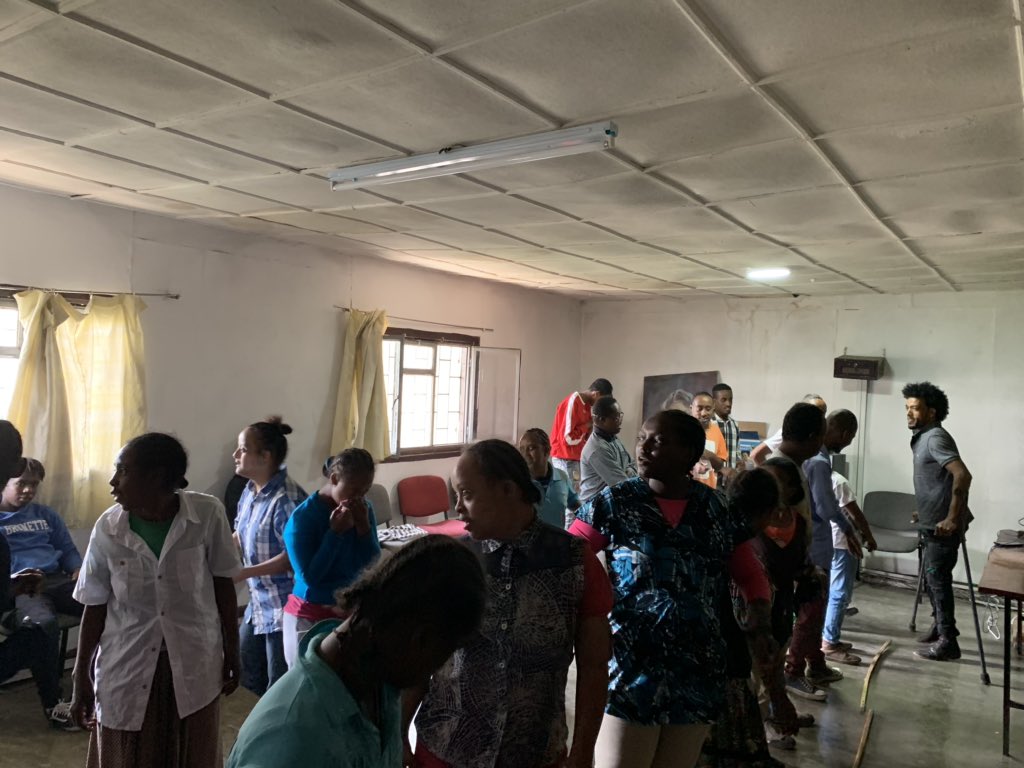 MessayNolawit's tweet photo. Third day at the Fikir Ethiopian  National association of Intellectual disabilities. Everyday keeps getting better! I’m making friends and I’m all’s learning so much more from them everyday.#ICSINTERN20 @SihamCAS @ICSAddisHS @MrDRedmond https://t.co/I7Zufmk3Mg