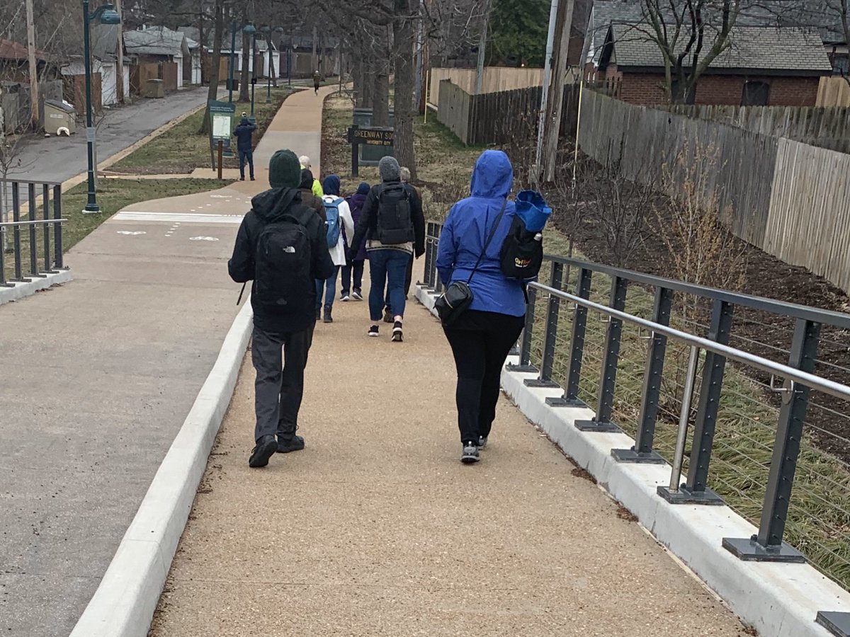 brodei225's tweet photo. Great Rivers Greenway Centennial Greenway Walking Tour with GirlTrek #walkingsummit #girltrek https://t.co/h64ko6hniV