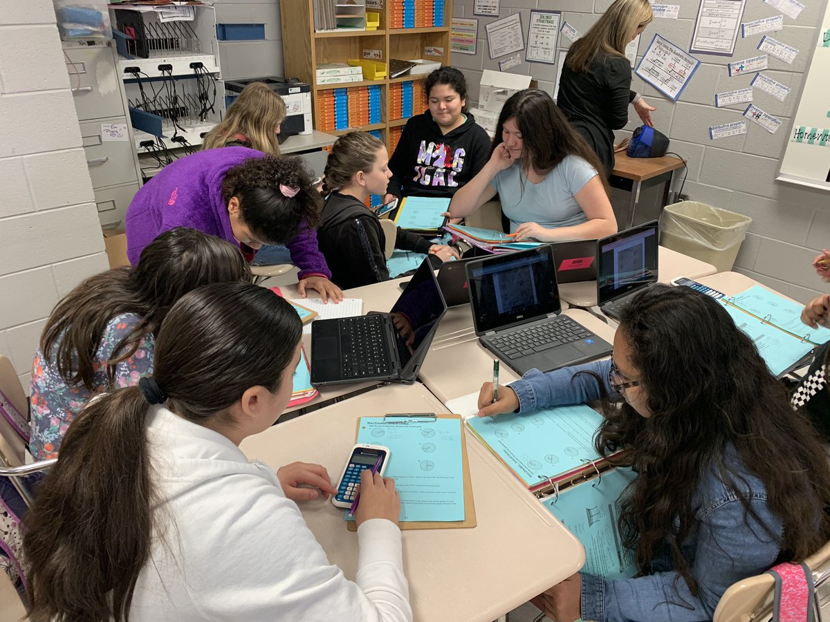 MsLackey6's tweet photo. Peer tutoring amongst two honors classes today! It was awesome seeing them work together. @mrsboyd8pi https://t.co/htgVbVoYGe