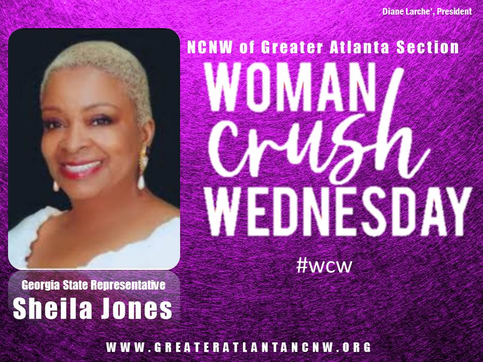 Congratulations Rep. Sheila Jones! Rep. Jones has served on the Board for the American Civil Liberties Union of GA, as a member of the Disabled American Veterans Commanders Club. She is a member of Delta Sigma Theta Sorority, Inc., Atlanta Alumnae Chapter. #womancrushwednesday