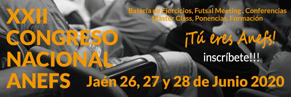 Anefs's tweet photo. Ya tenemos aquí el XXII Congreso ANEFS que se celebrará en la ciudad de #Jaen, del 26 al 28 de Junio.
En breve abriremos proceso de inscripciones a través de nuestra página web.
¡Vive un Congreso! La mejor experiencia para un entrenador de #futsal.
#CongresoANEFS #Entrenadores https://t.co/UQbWyxLePs