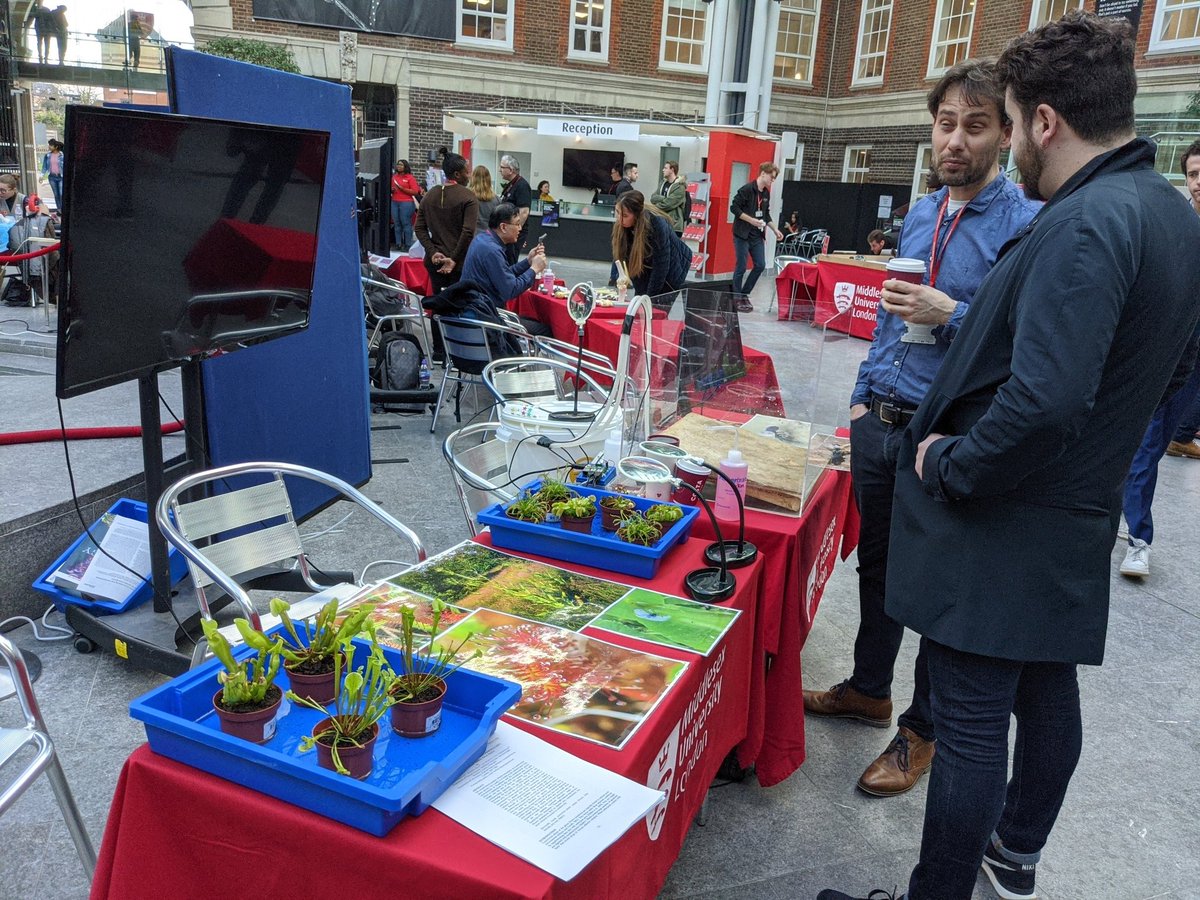 Two of our lecturers at the Biology stand for the STEM festival <a href="/MiddlesexUni/">Middlesex University</a>