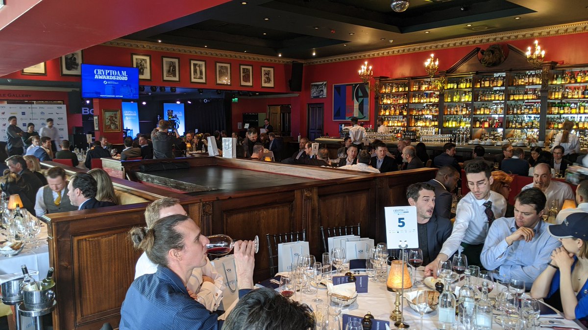 electroneum's tweet photo. Despite the issues with the Coronavirus, COVID-19 and scares happening right now, it's very humbling that SO many people came to watch us present at the #CryptoAM2020 Awards
Thank you @CityAM for having us! https://t.co/4hvO5Br7E9
