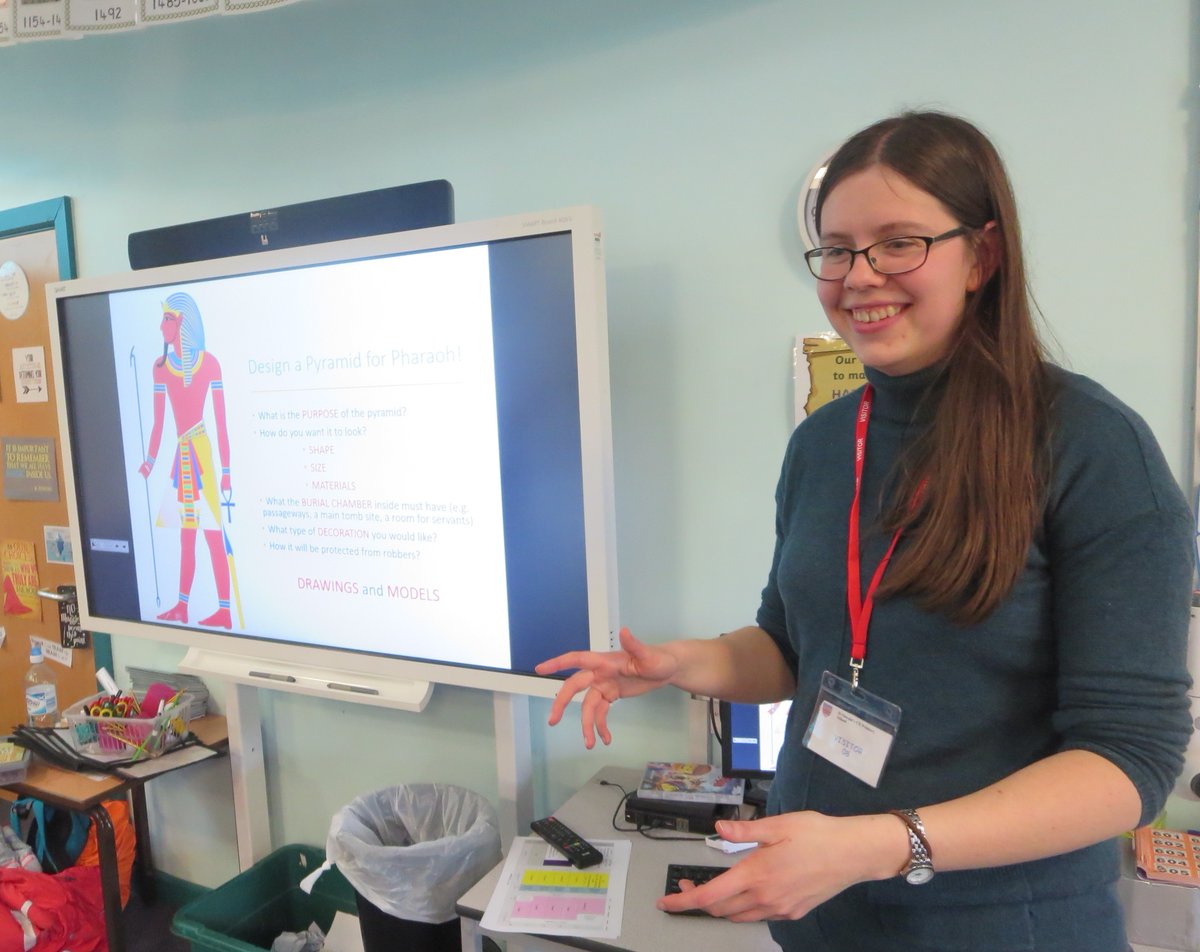 RIBALearning's tweet photo. Our super Architecture Ambassador Rachel from @NativeYork launched a brilliant pyramid challenge for the year 5/6 students of @stoswaldsyork. We can't wait to see their final pyramid models (although  it will be tough selecting winners!). Read more https://t.co/ymSxbHYCpG https://t.co/rGETNg36PO