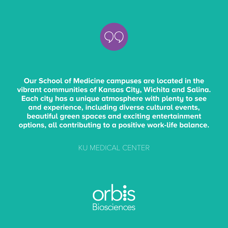 OrbisBio's tweet photo. The University of Kansas Medical Center (KUMC) has a rich history. KUMC continues to showcase the Kansas City pharmaceutical and biotech spaces by bringing awareness through grants, patents and rankings. Learn more: https://t.co/0CUoOv0Rq8.

#kumedical
#kansascity https://t.co/woHtecjbY1