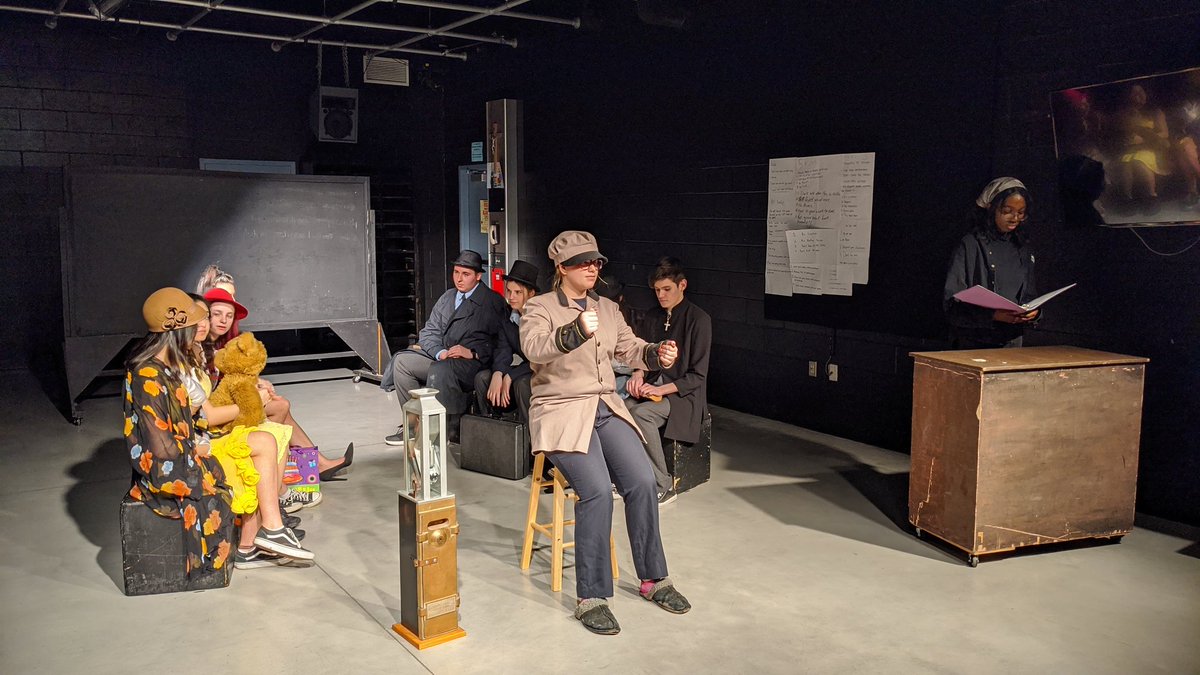 Watching students reenact a Streetcar 351 experience #YQG <a href="/ENWINUtilities/">ENWIN Utilities Ltd.</a>