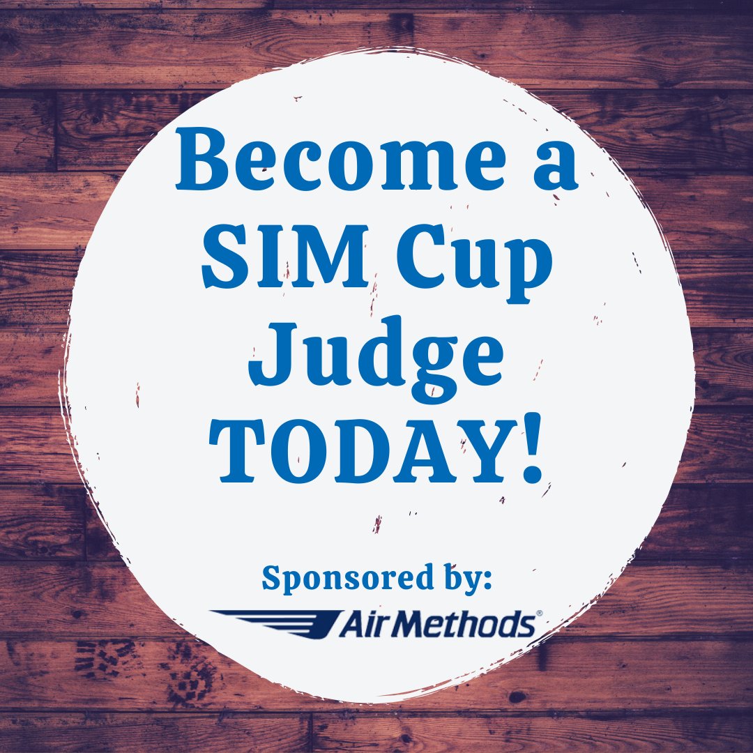 AAMS's tweet photo. Call for SIM Cup Judges!
Seeking physicians and/or program medical directors to judge at the Sim Cup at #AMTC2020 Preferably with previous high fidelity simulation experience.
Contact Stacy Wicinski, AAMS SIM Cup Committee Chair, at swicinski@metrohealth.org if interested. https://t.co/AYlS7C4eT1