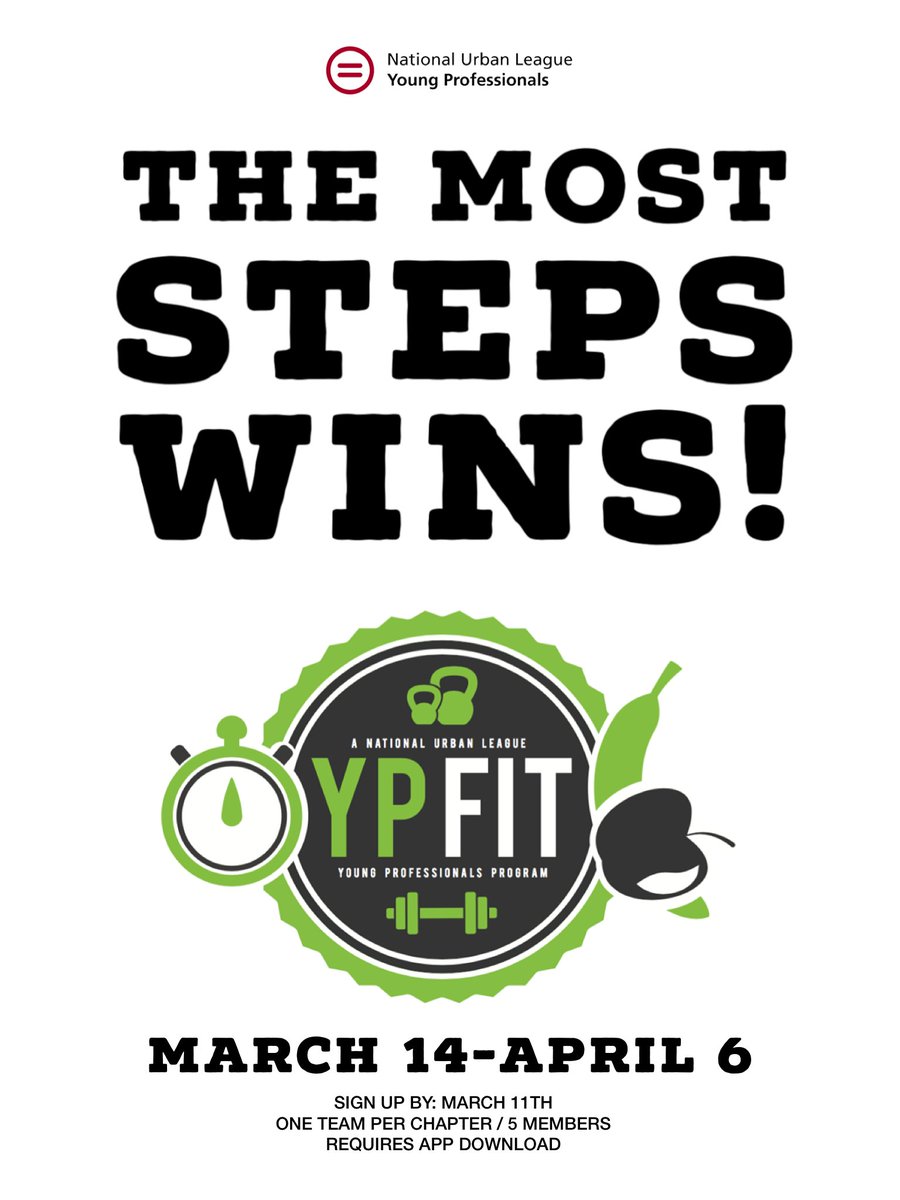 NULYP's tweet photo. TODAY is the last day to sign up for #YPFit March Madness Team Challenge is an opportunity for teams throughout the country to compete to see who can get be creative and obtain the most steps!  The challenge will take place March 14th-April 6th SIGN UP: https://t.co/z0aMEebMCT https://t.co/LpaHEFPtQH