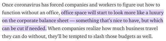 WillOremus's tweet photo. The "work from home" debate usually takes for granted that it's an individual choice. But the logic of the market suggests that won't always be the case. https://t.co/UVsgoVMLoQ https://t.co/9KEYEpedSW