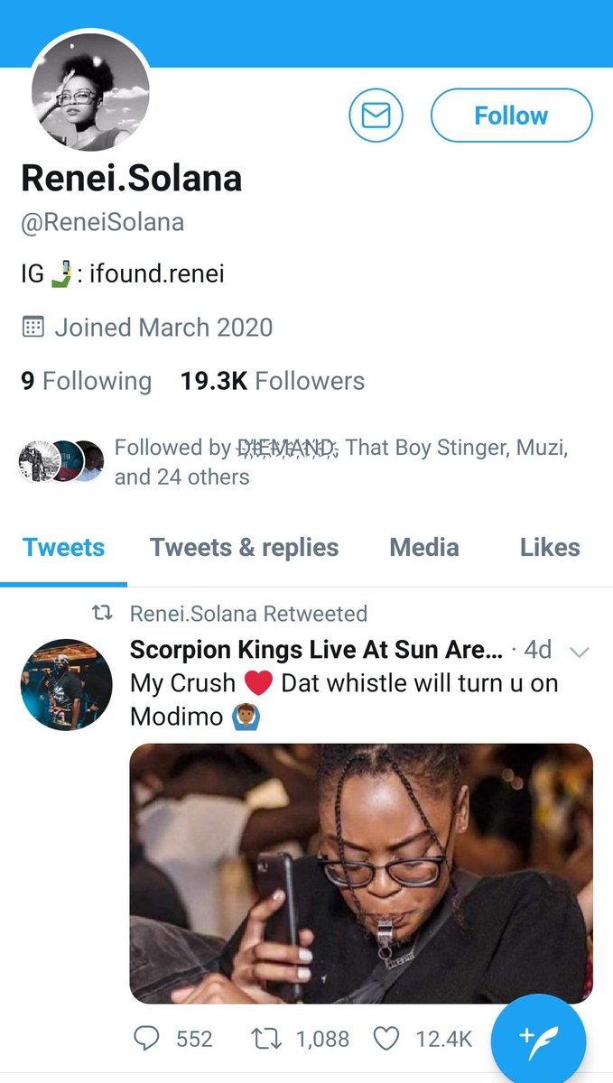 Life is not fair. All she had to do was to blow a referree whistle and now she has 19k followers in one month. 

Nna ke busy ka #Keadrive and #Danieldrive