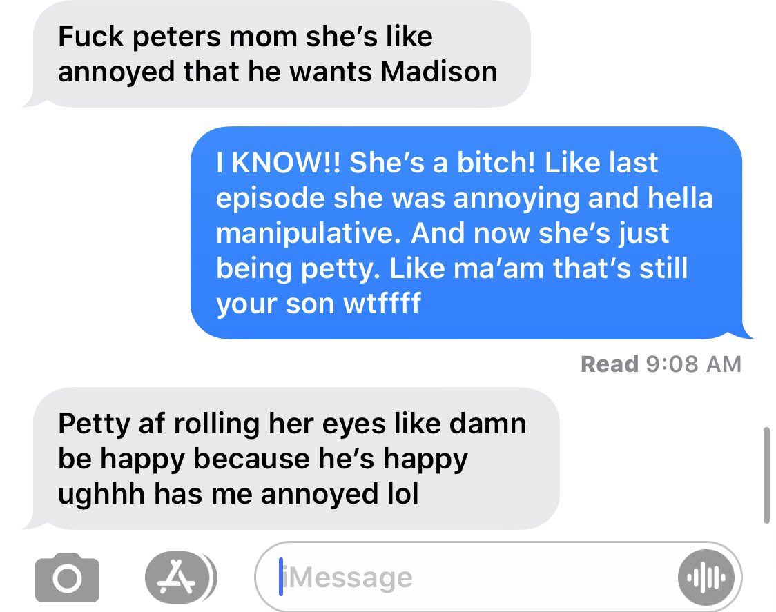 taryndungan's tweet photo. Conversations with bae..... be about the bachelor πππ #thebachelor #fuckbarb https://t.co/hZWBszsFOg