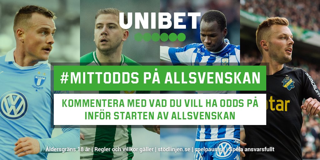 Unibet_Sverige's tweet photo. Bara några veckor kvar till premiär i Allsvenskan! Kommentera med vilka säsongsspel du önskar inför den allsvenska starten, så ska vi göra vad vi kan för att få upp dem på sajt 👍 #MittOdds https://t.co/qoEa1P64mP