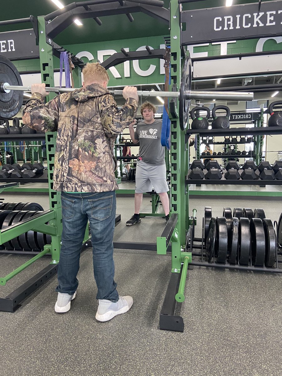 We are so fortunate to have this fitness center so we can instill health and wellness into our students as part of their schooling and overall well-being!!! #gocrickets #workinit #feeltheburn