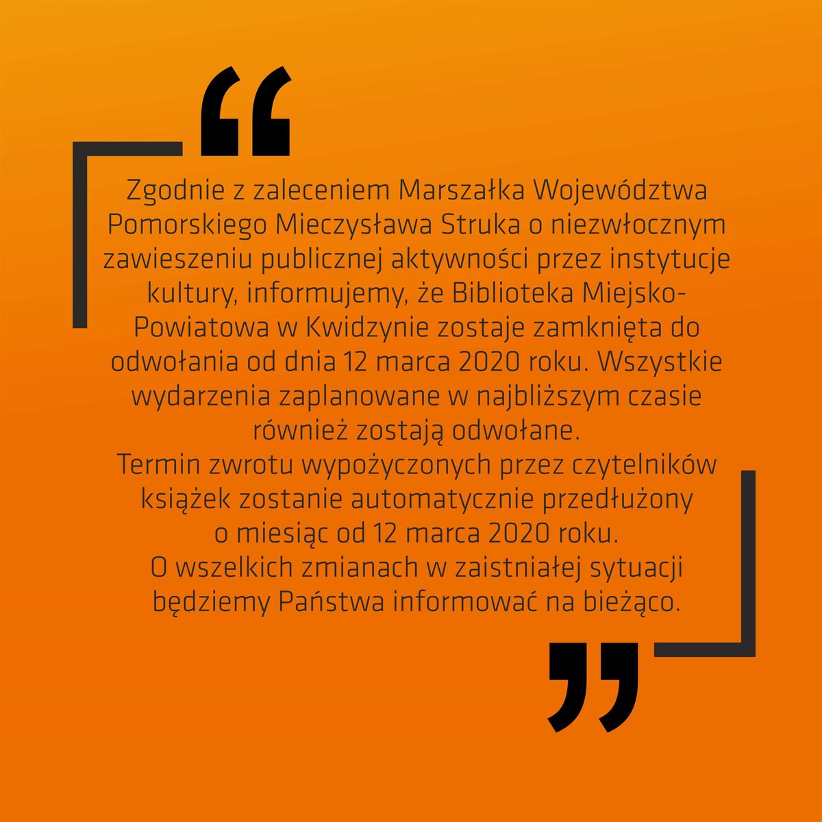 Informacja dla czytelników