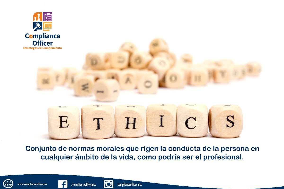 compliance_mx's tweet photo. El desarrollo de una cultura de #etica corporativa elemento esencial de todo modelo de Compliance. Se deben generar conductas positivas dentro de la empresa contribuyendo al logro de los objetivos de la empresa de forma responsable y que genere valor para todos los #stakeholders https://t.co/ZjJKSbsTJg
