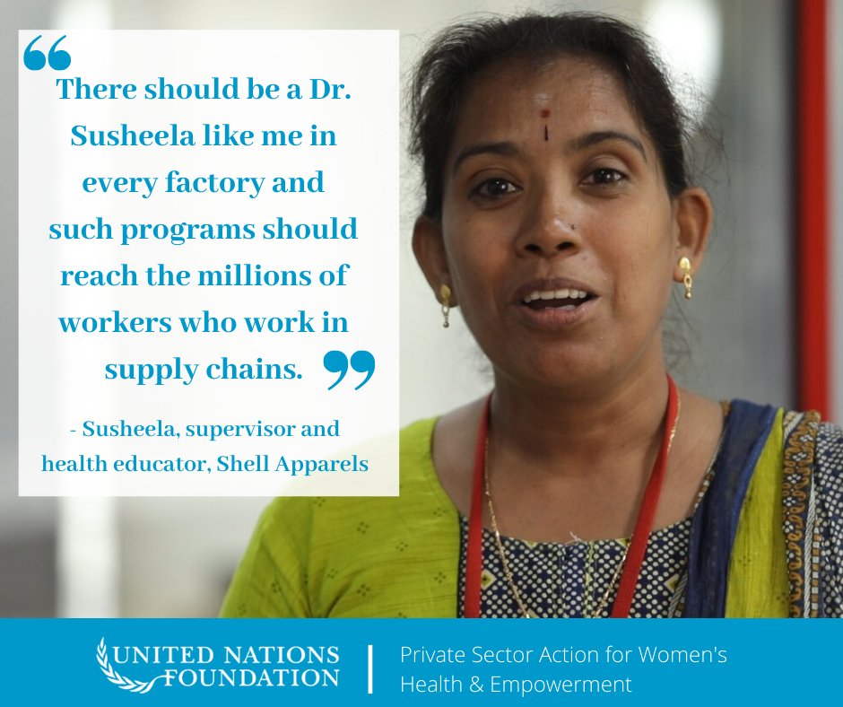 FP2030Global's tweet photo. Meet Susheela, an apparel worker and peer educator in #India who has provided #health & life skills training to more than 1,500 workers. Explore how @WalmartOrg’s Women in Factories program helps people like her learn about #SRHR: https://t.co/tnSXj6sYSg #PrivateSectorAction https://t.co/3E1fJsdB0P