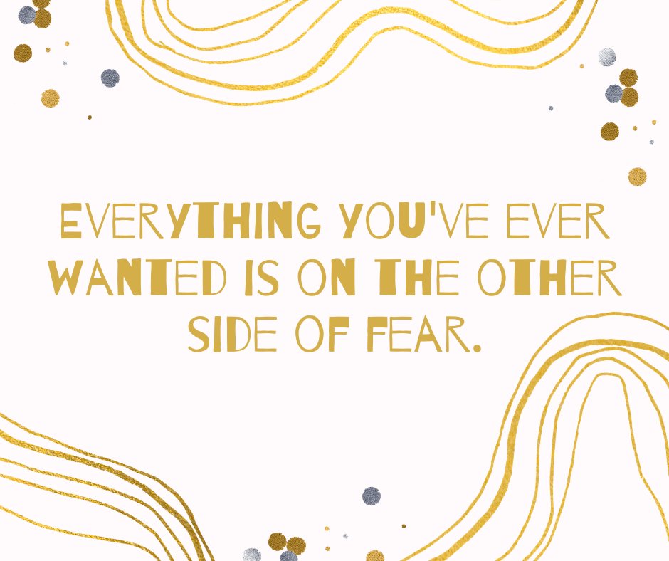 Don't let fear stand in your way of reaching your goal! 

#WisdomWednesday #EmpoweringWomen