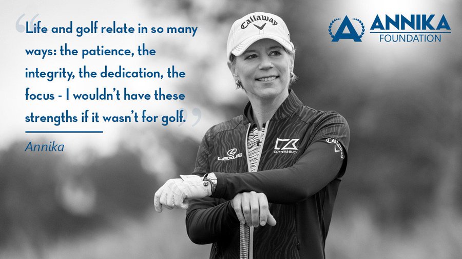 ANNIKA_Fdn's tweet photo. Golf and life go hand in hand. 

#WednesdayWisdom https://t.co/iSWfkv8A0l