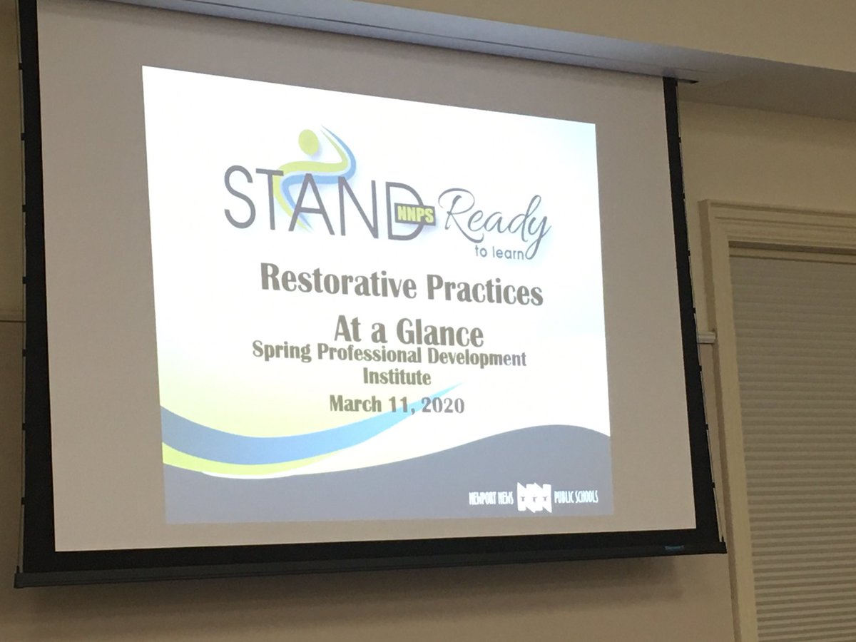 ReggieAlston's tweet image. Mr. Tracy Pope presenting this morning on restorative practices. @VaPope #NNPSproud