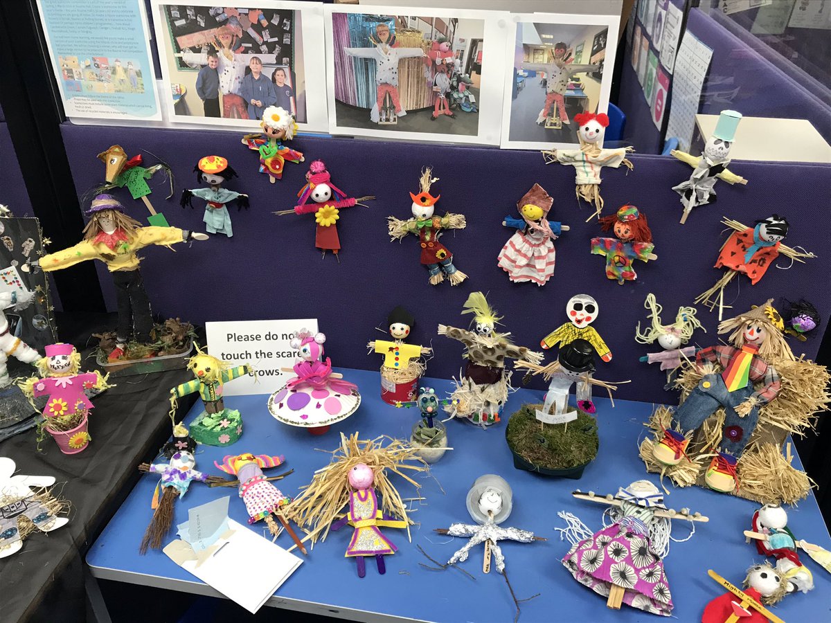 DorchesterP's tweet photo. Our amazing #60sScarecrows on display for everyone to enjoy #HeraldofSpring @Bournehallewell @EpsomandEwell https://t.co/ibL6GkMzM3