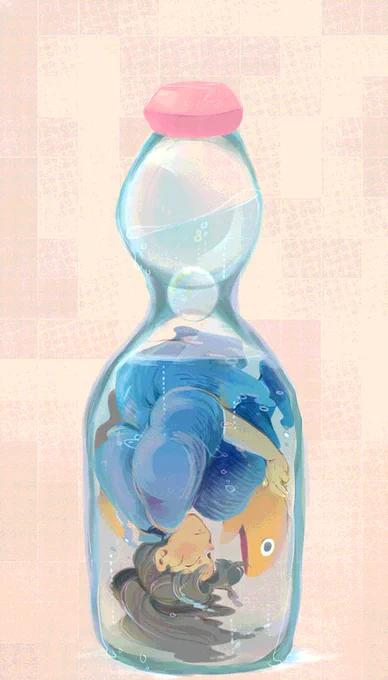 利こまの頃の絵、拙いところもまああるんですけど己のポエティックさから逃げていないところや今の自分には見当もつかない画法をいろいろ試しているところなど感心します(数年たてば己の絵も直視できますね…) 