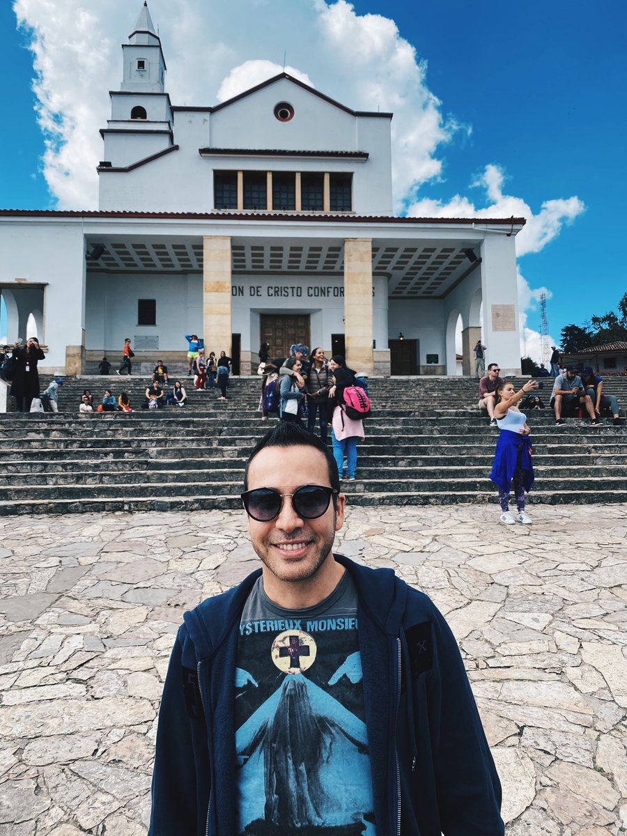 howied's tweet photo. Keeping in touch with my faith when I’m on and off the road is very important to me. I try to go to mass at local churches on the #dnaworldtour, and when I can’t, the @faithsocial app keeps me connected. 

I got to visit beautiful Monserrate in Bogotá. What an experience! https://t.co/QZFgT350v7