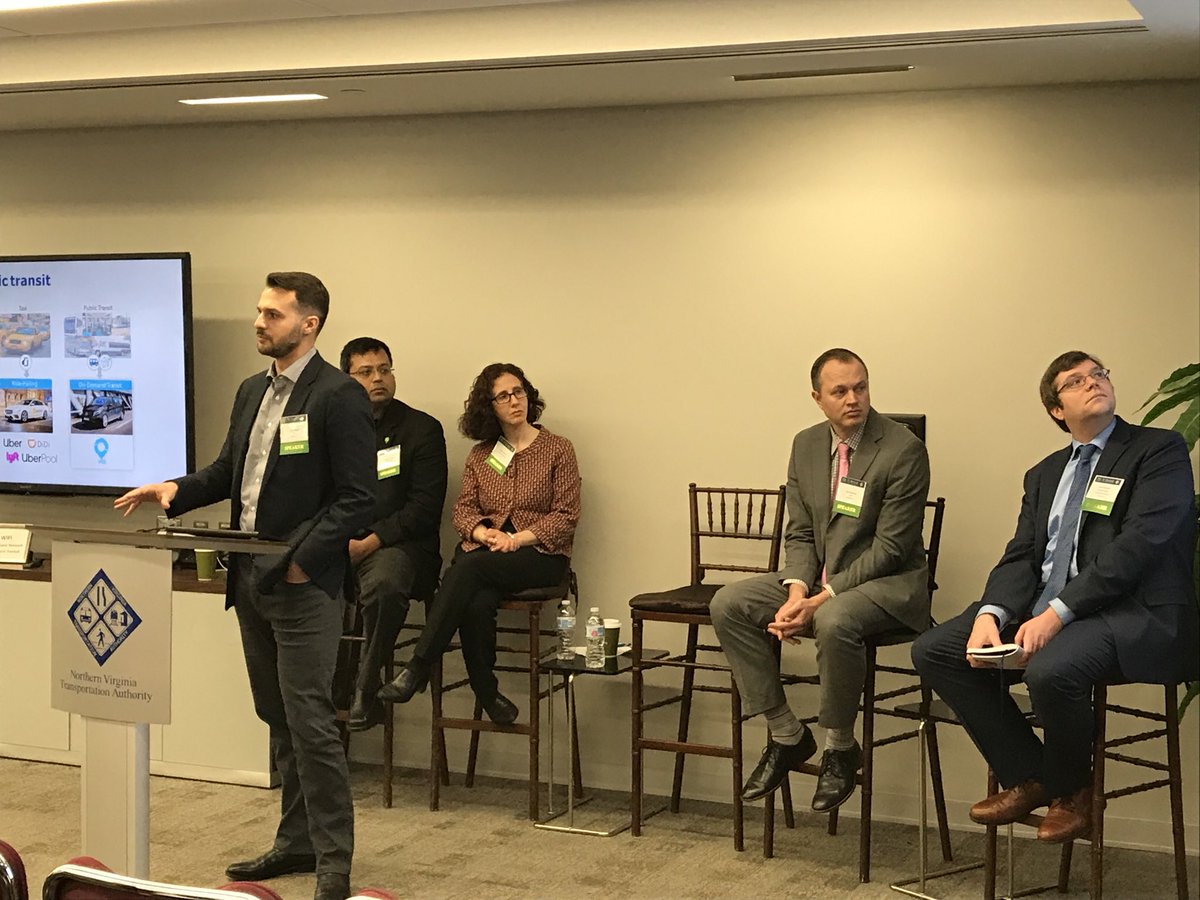 NVTAuthority's tweet photo. Dan Schlaff w/ @ridewithvia up next on Panel 2 of our Roundtable. He discusses on-demand transit as an efficient and affordable option. #transpoTech20 https://t.co/1DbvIsA2ci