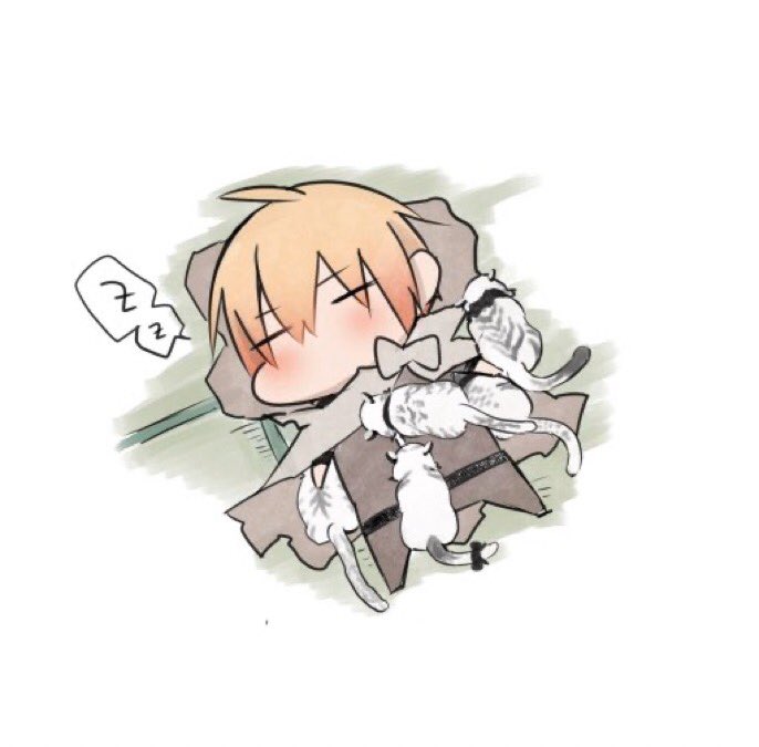 「おや…すみ…? 」|むー🌷のイラスト