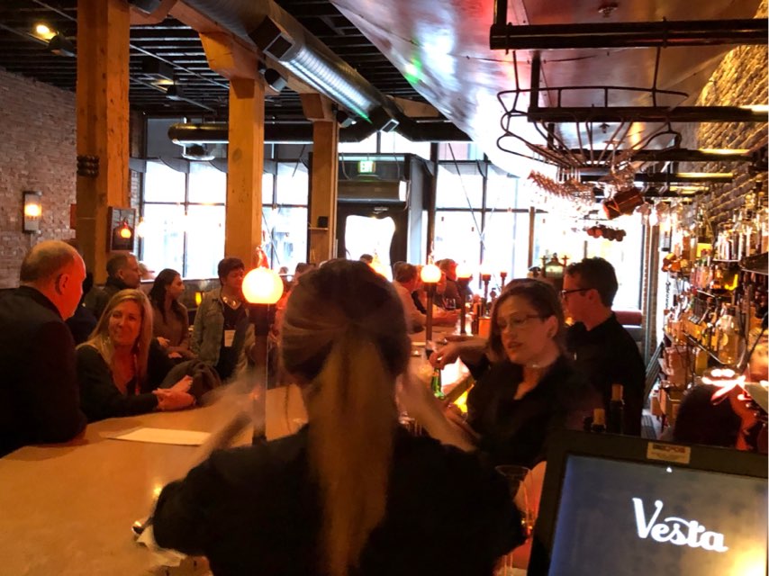 TheASIShow's tweet photo. #fasilitate Denver attendees enjoyed great food, conversation and drink at @VestaDenver last night! On to day 2 of meetings! https://t.co/e6k7ciuxfw