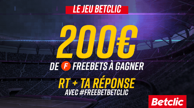 Betclic's tweet photo. 🔥 Jour de #PSGBVB ! Quel sera le score du match ? 4x50€ de Freebets à gagner 💸

👉 RT + ton prono avec #FreebetBetclic pour participer https://t.co/9NonMEExEr