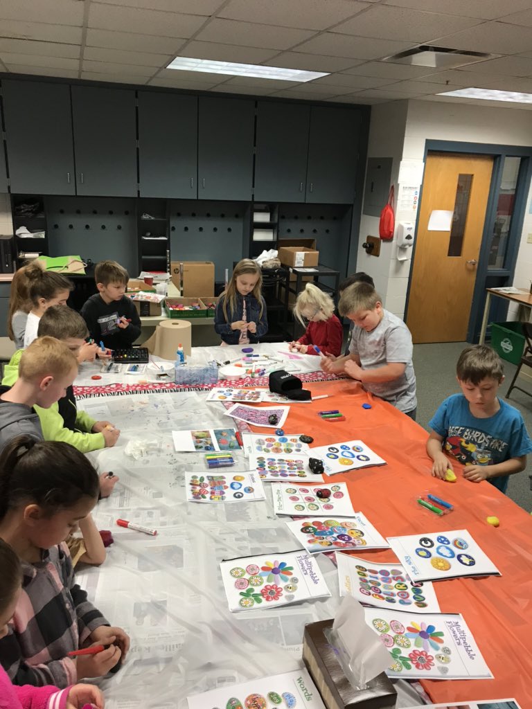 WagnerJCD's tweet photo. JCD Read Across America. Mrs. Pindell’s Second Grade Class enjoy reading the book Only One You &amp; painting rocks. https://t.co/E52RVM9M93