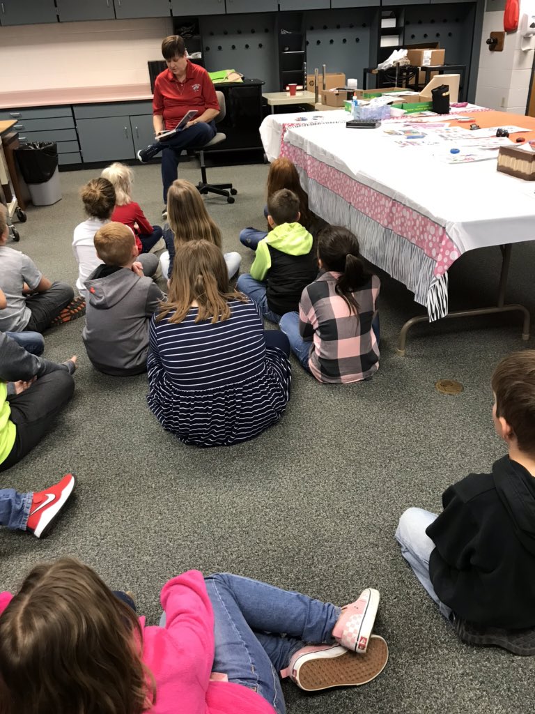 WagnerJCD's tweet photo. JCD Read Across America. Mrs. Pindell’s Second Grade Class enjoy reading the book Only One You &amp; painting rocks. https://t.co/E52RVM9M93