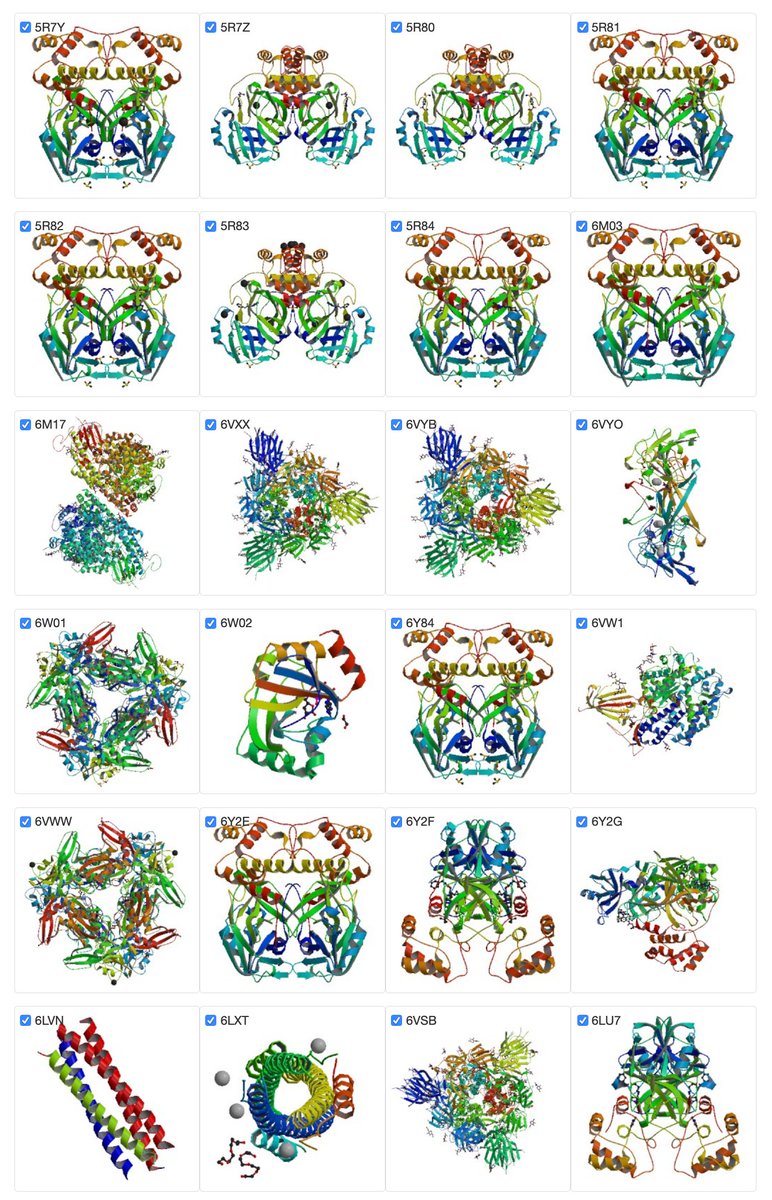 Access all 24 COVID19-related PDB structures at RCSB PDB: bit.ly/2wLfH8k

More on PDB and COVID-19: bit.ly/39I5pUV