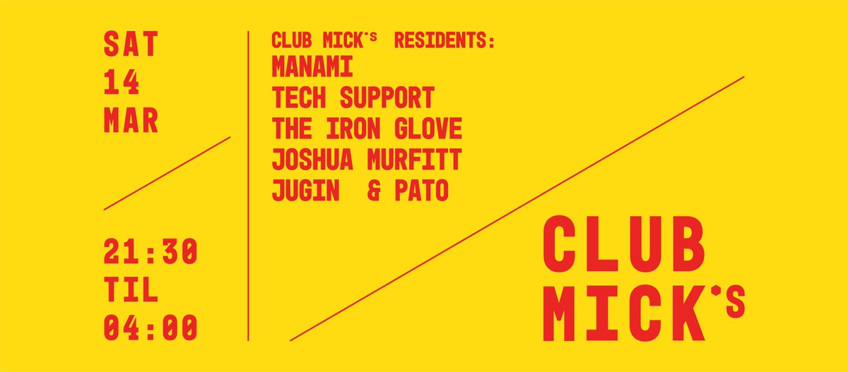 This Saturday! We hand the keys to the Mick's Garage warehouse over to our prized residents...

free tickets still up for grabz:
→ residentadvisor.net/events/1362782