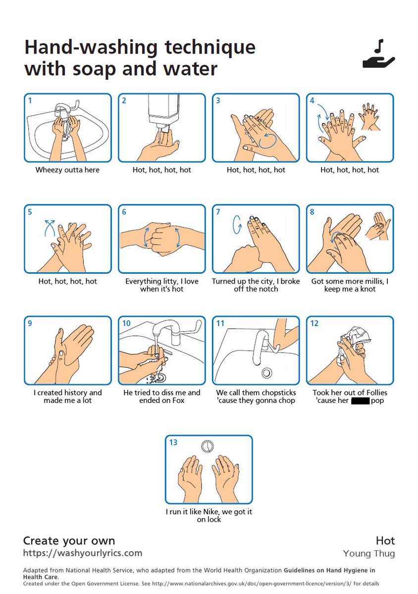 Complex's tweet photo. good morning and keep washing your hands.

For Young Thug fans... #WashYourLyrics https://t.co/okeNarT5jS
