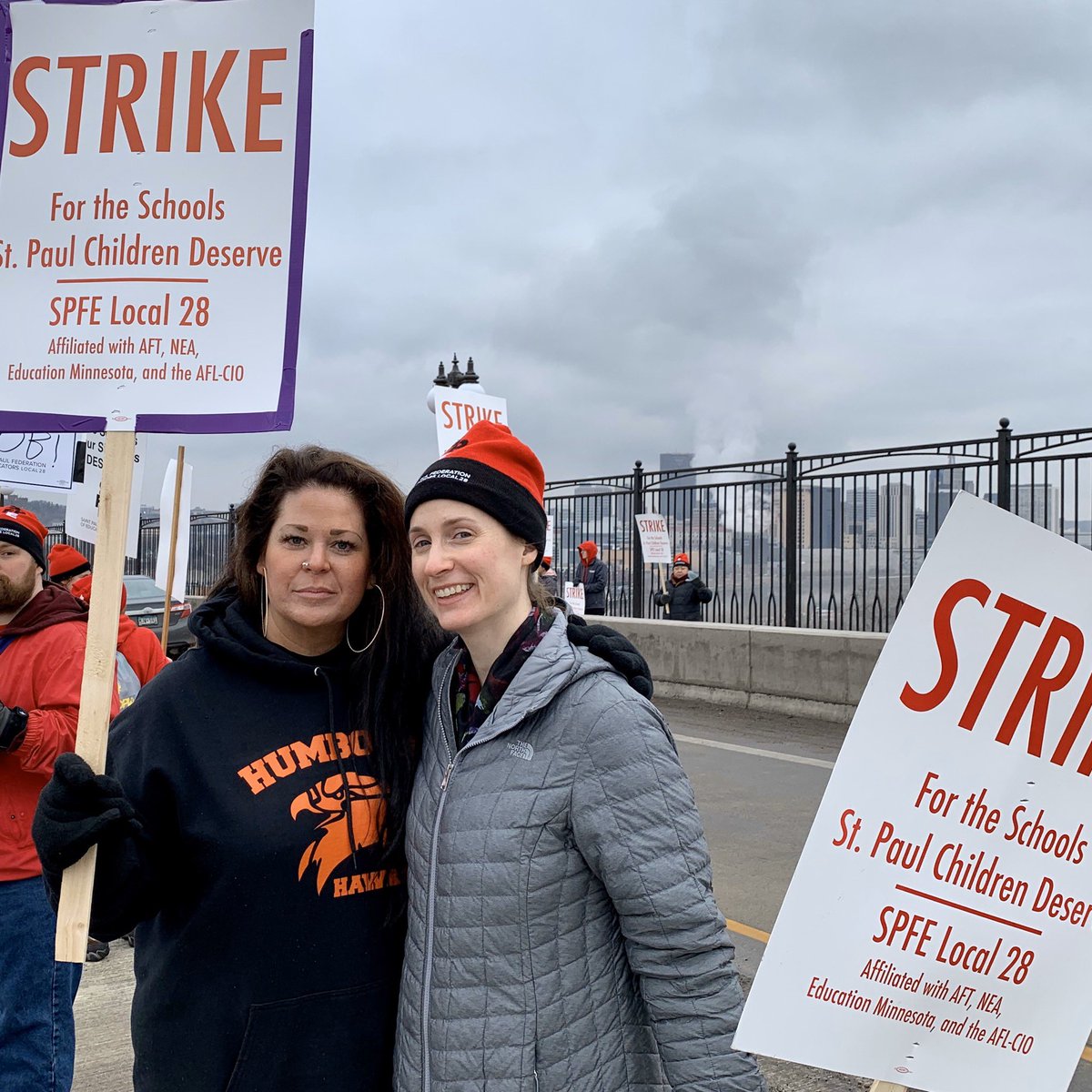 .@NNSTOY @SPFE28 @AFTunion @NEAToday @EducationMN @MeganOliviaHall (MNTOY13) and @MNTOY15 ##OnStrike for the #SchoolsOurStudentsDeserve #WeAreSPFE #WeAreSPPS #RedForEd #UnionStrong