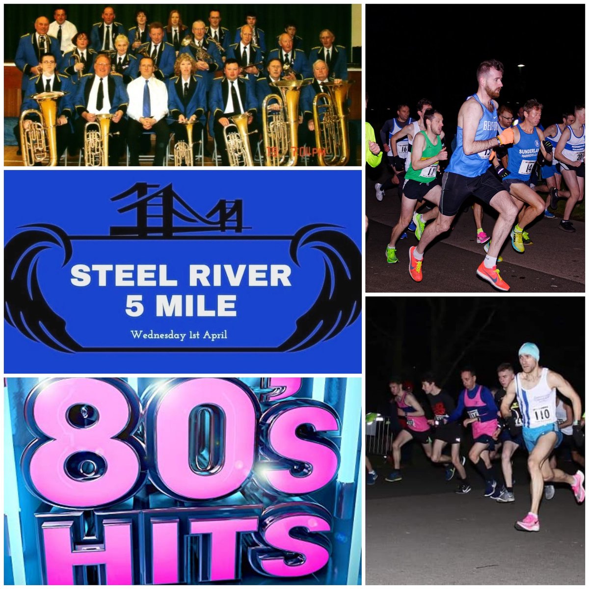 Steel River 5 Mile and 2k Fun Run⁣⁣
⁣⁣
Wednesday 1st April at Middlesbrough cycle circuit. Join us for an action packed night of racing, featuring a performance from The Teesside brass band! ⁣⁣
⁣⁣
Sign up below ⬇️⁣⁣
strideoutathletics.fullonsport.com/event/middlesb…